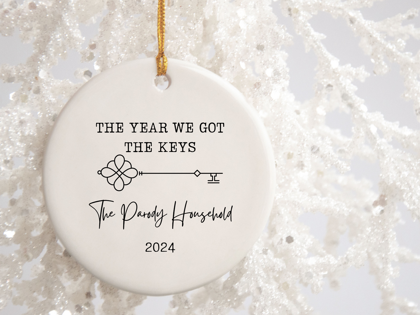 The year we got the keys- new home ornament- new apartment ornament
