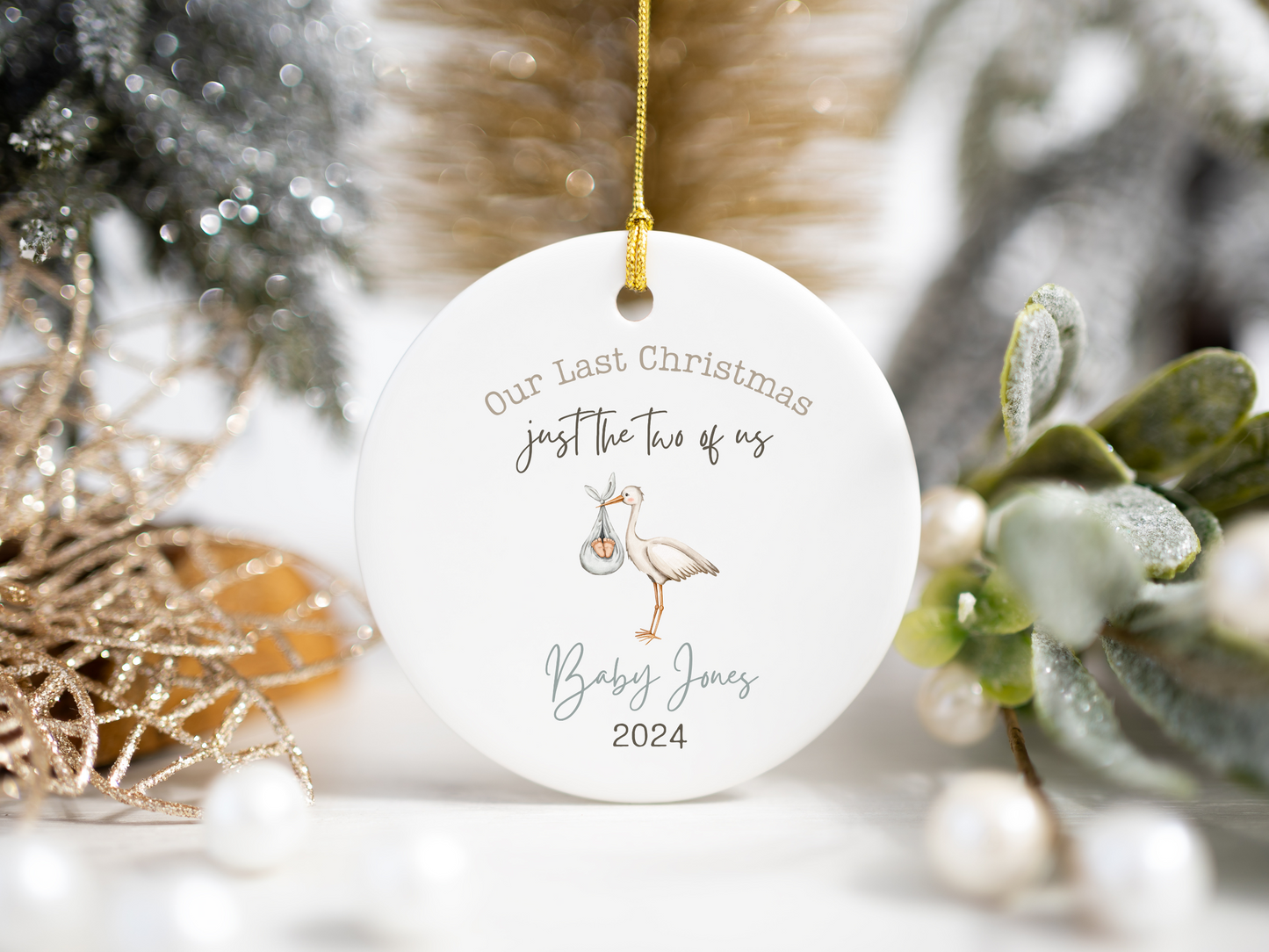 Last Christmas Just the Two of Us Gift for New Parents Gift for Pregnant Couple
