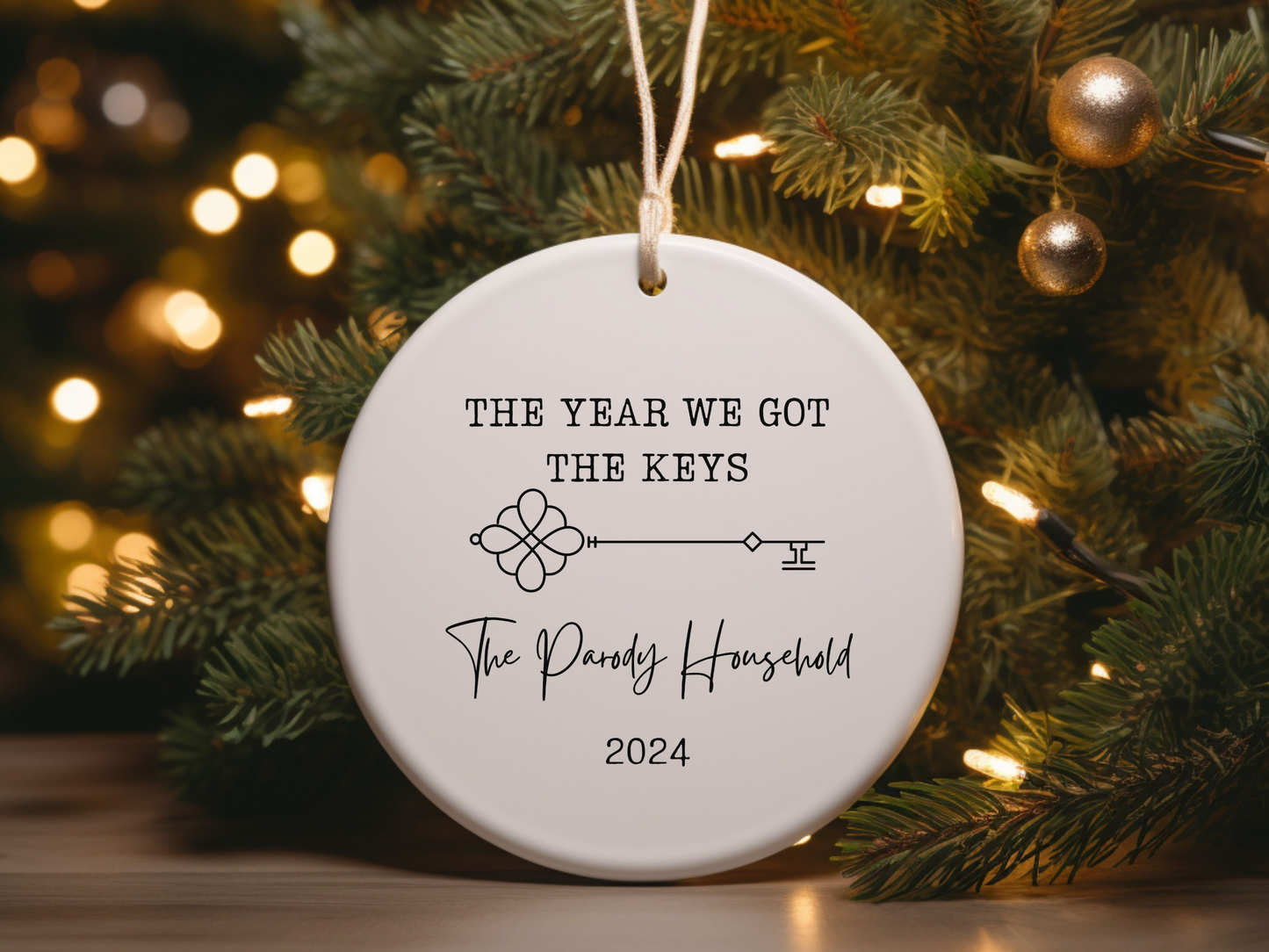 The year we got the keys- new home ornament- new apartment ornament