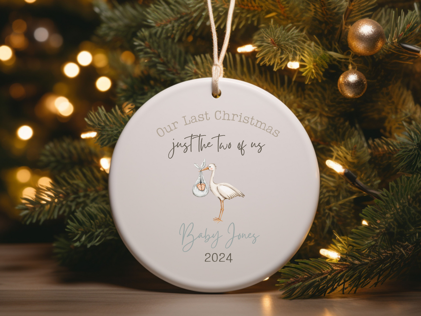 Last Christmas Just the Two of Us Gift for New Parents Gift for Pregnant Couple