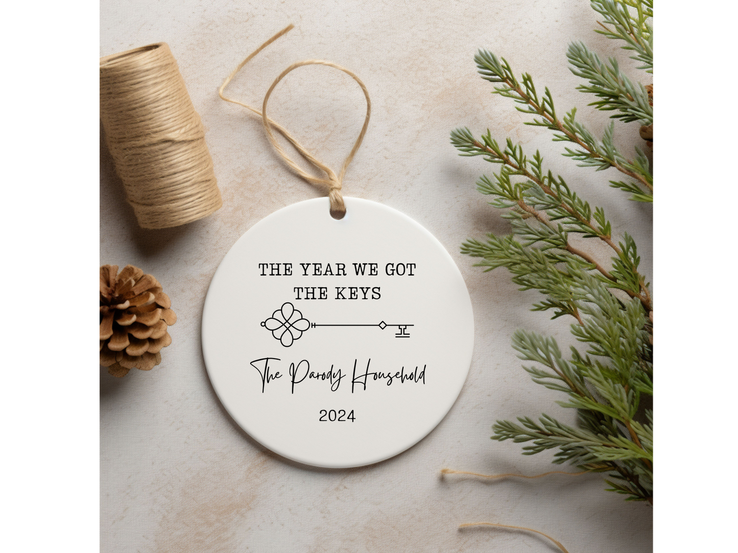 The year we got the keys- new home ornament- new apartment ornament