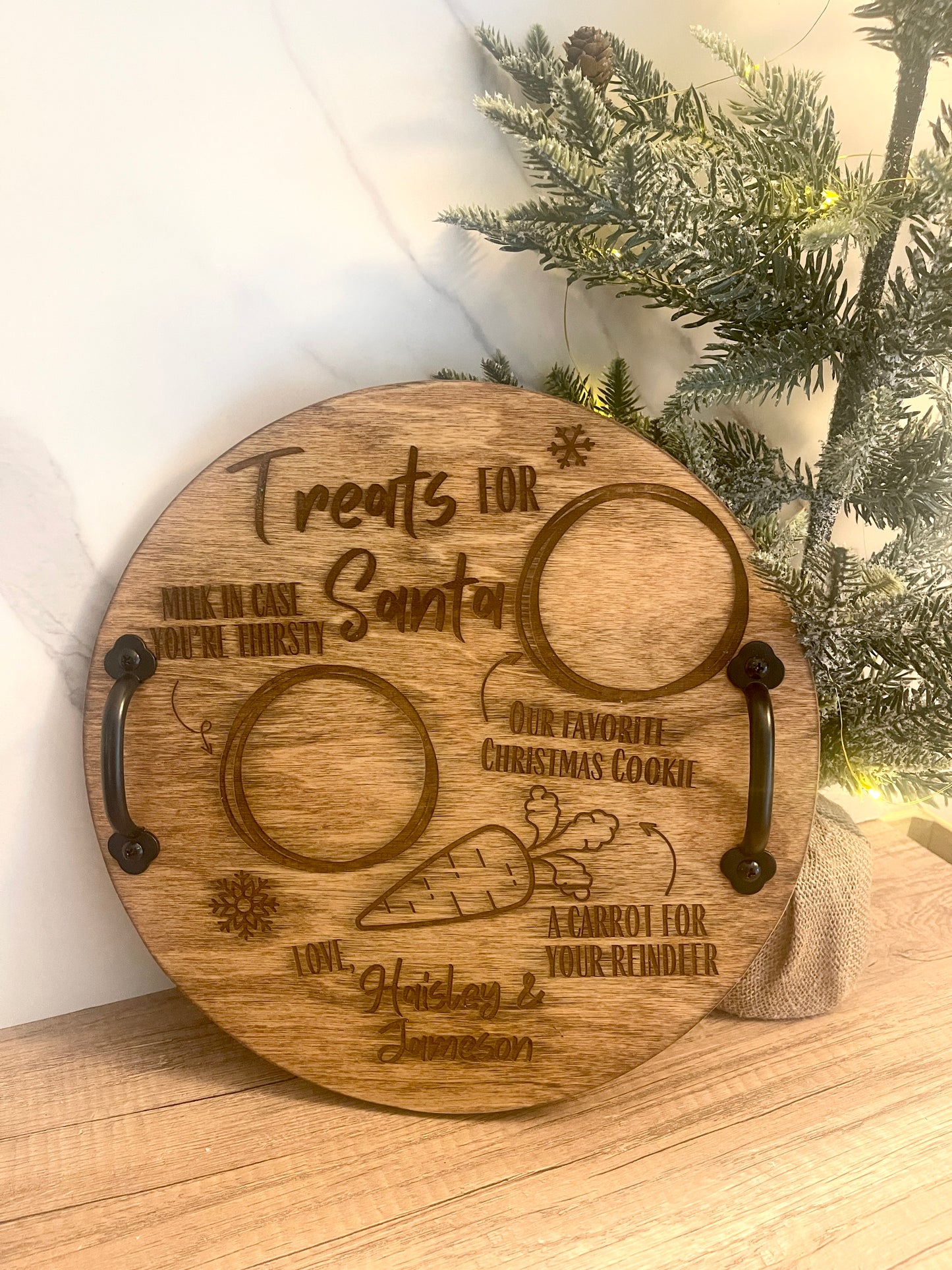 Treats For Santa Cookie Tray for Kids