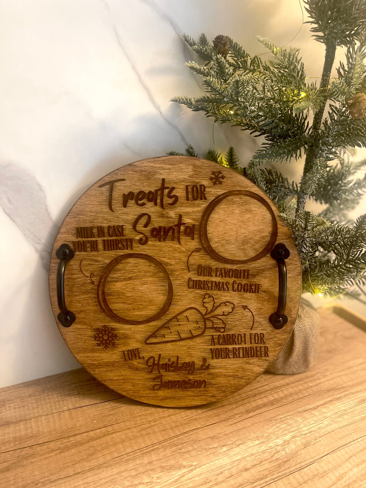 Treats For Santa Cookie Tray for Kids