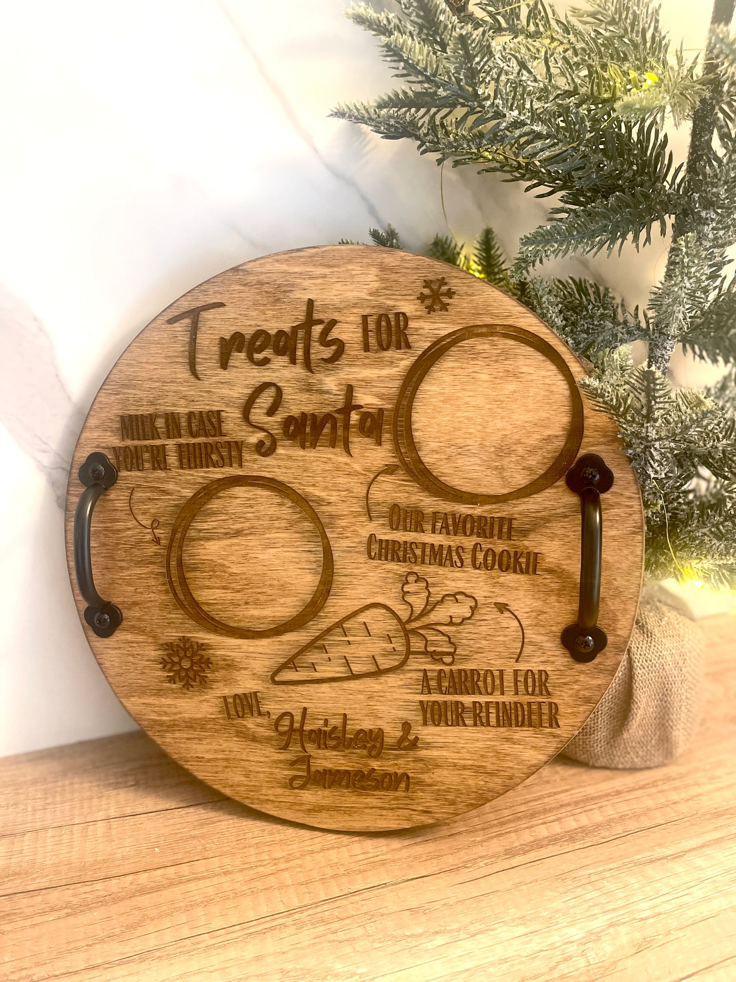 Treats For Santa Cookie Tray for Kids