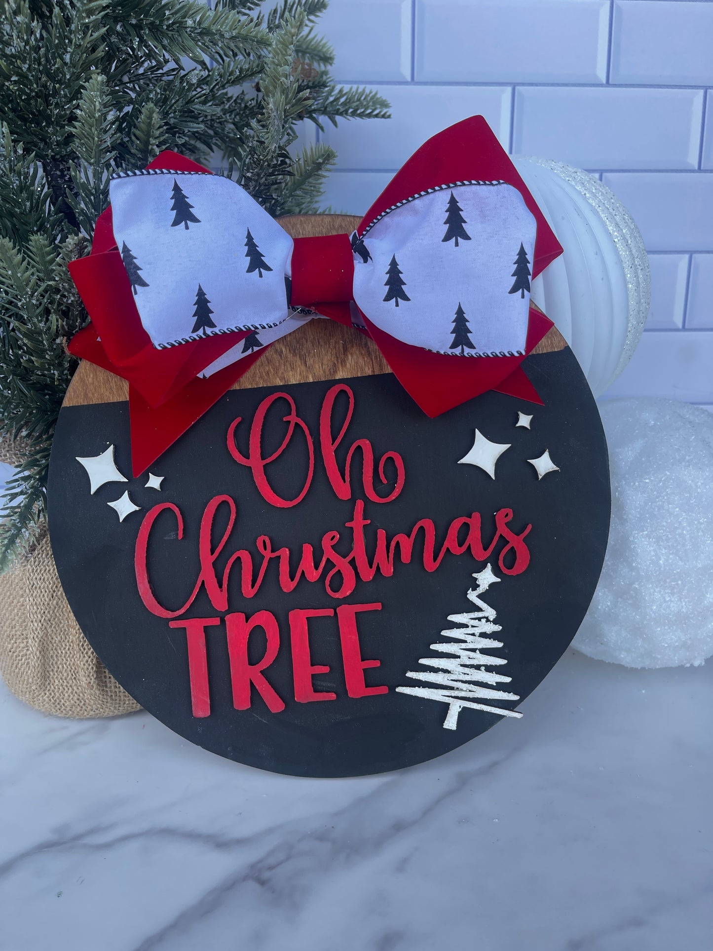 Oh Christmas Tree Door Hanger