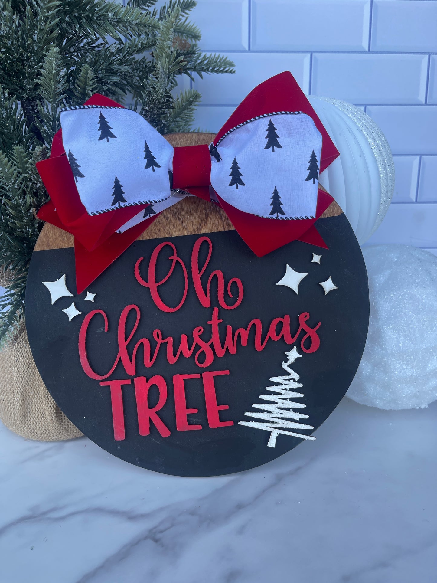 Oh Christmas Tree Door Hanger