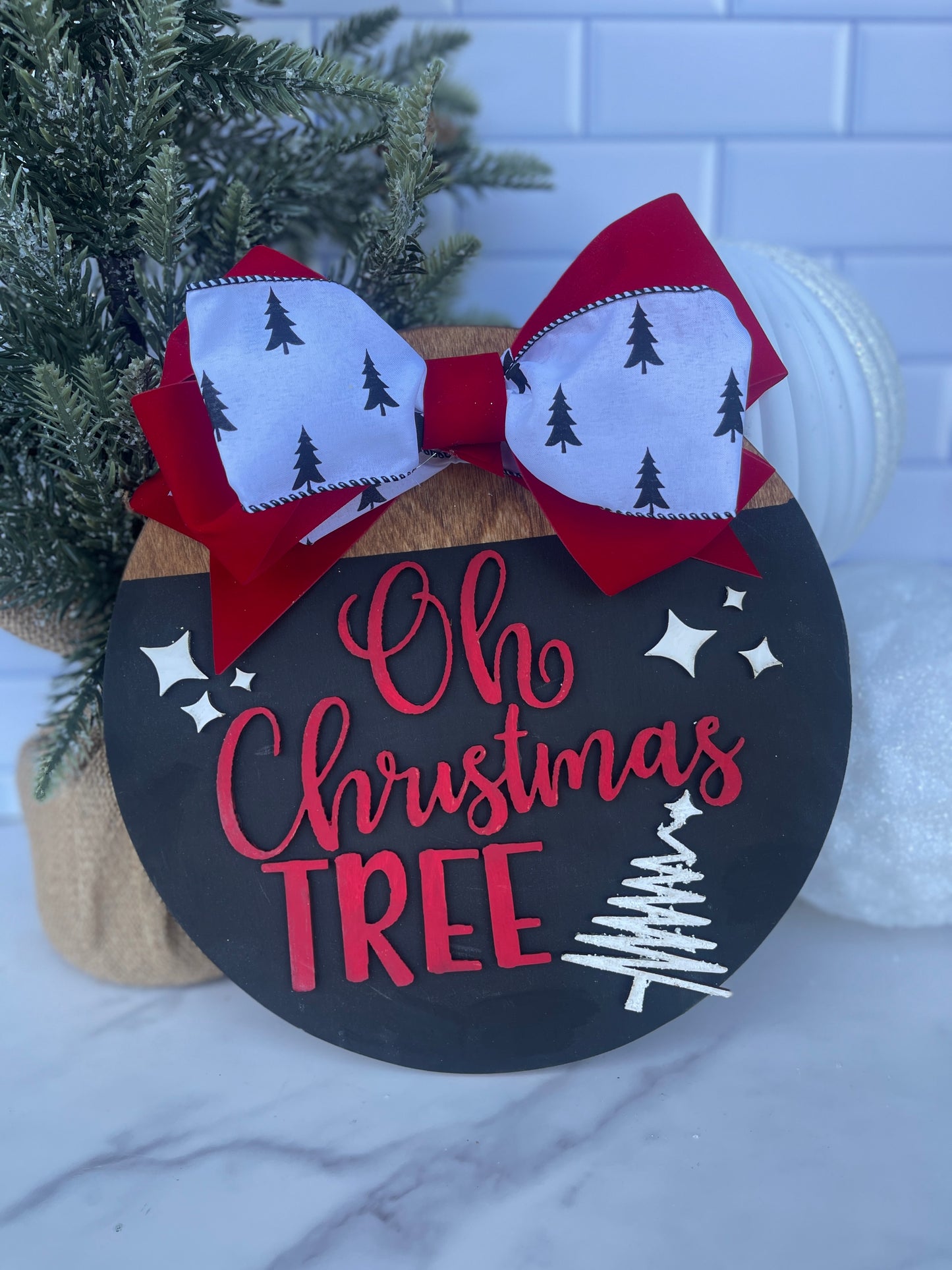 Oh Christmas Tree Door Hanger