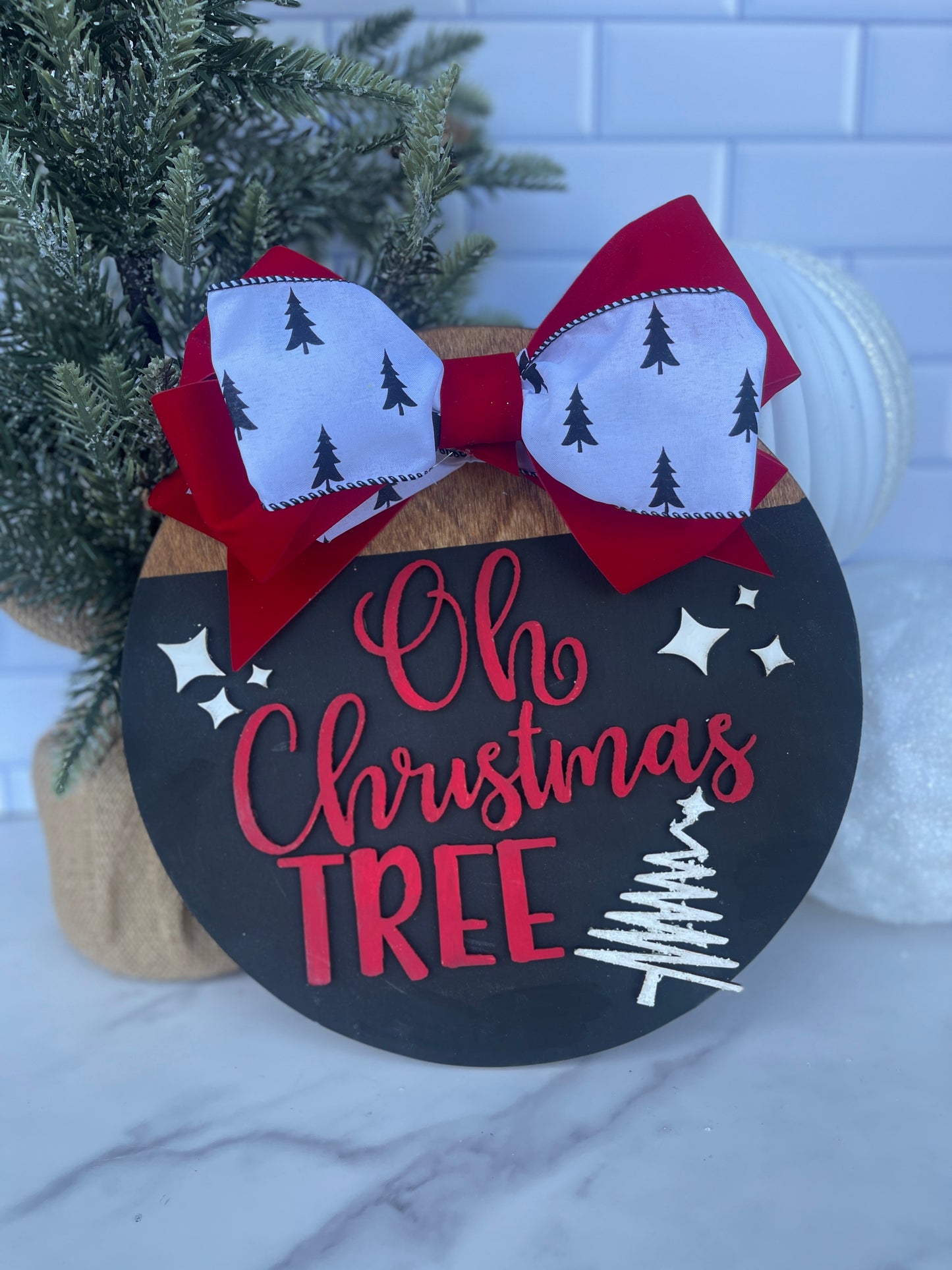 Oh Christmas Tree Door Hanger