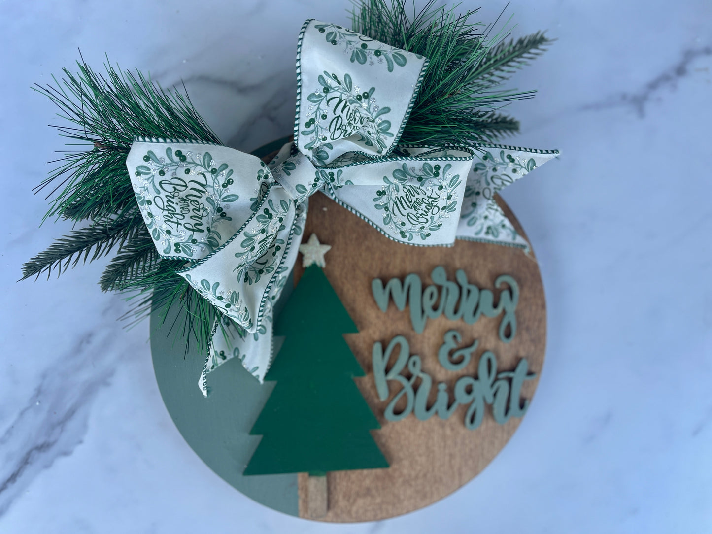 Merry & Bright Door Hanger