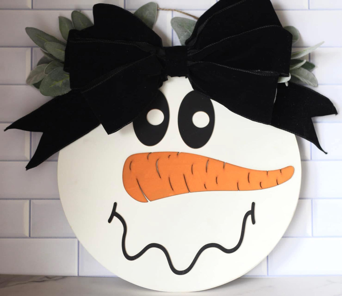 Snowman Door Hanger