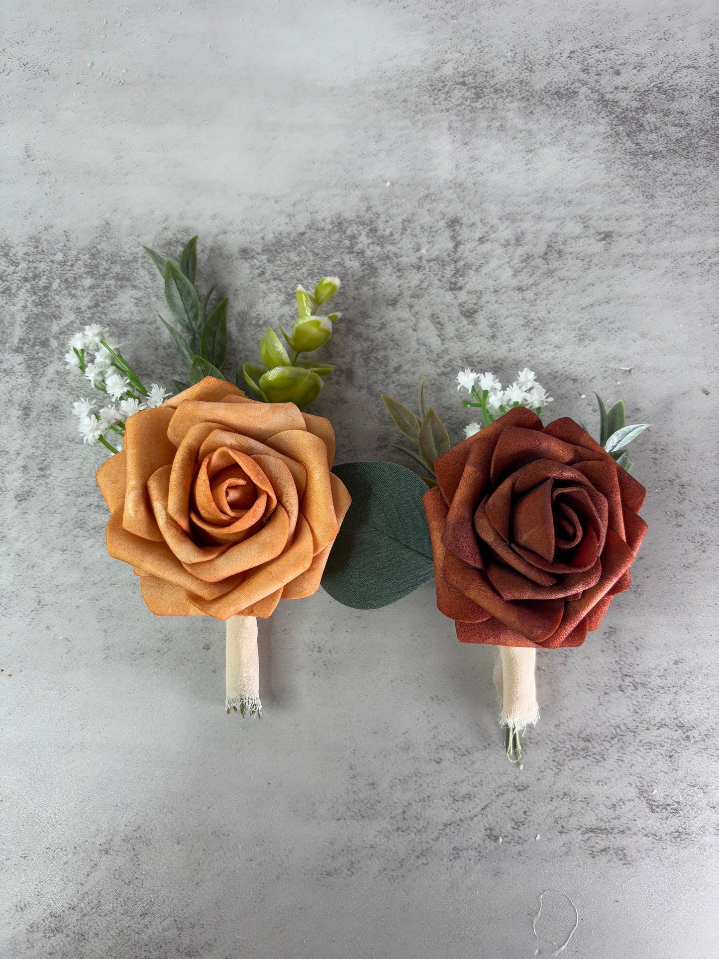 Burgundy & Rust Bridal Bouquet Terracotta and Maroon Bridesmaid Bouquet Silk Bouquet