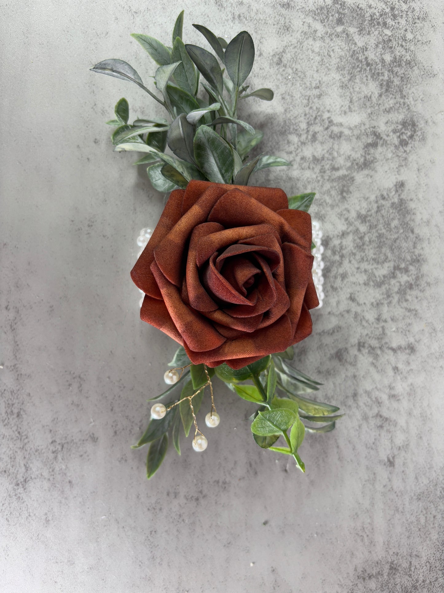 Burgundy & Rust Bridal Bouquet Terracotta and Maroon Bridesmaid Bouquet Silk Bouquet