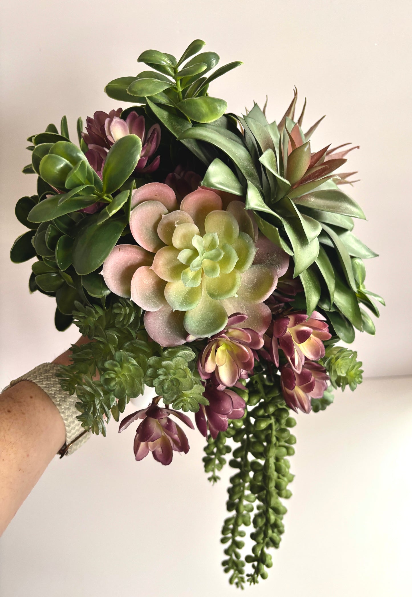 Succulent Bridal Bouquet Succulent Wedding Flowers Faux Wedding Bouquet Faux Succulents