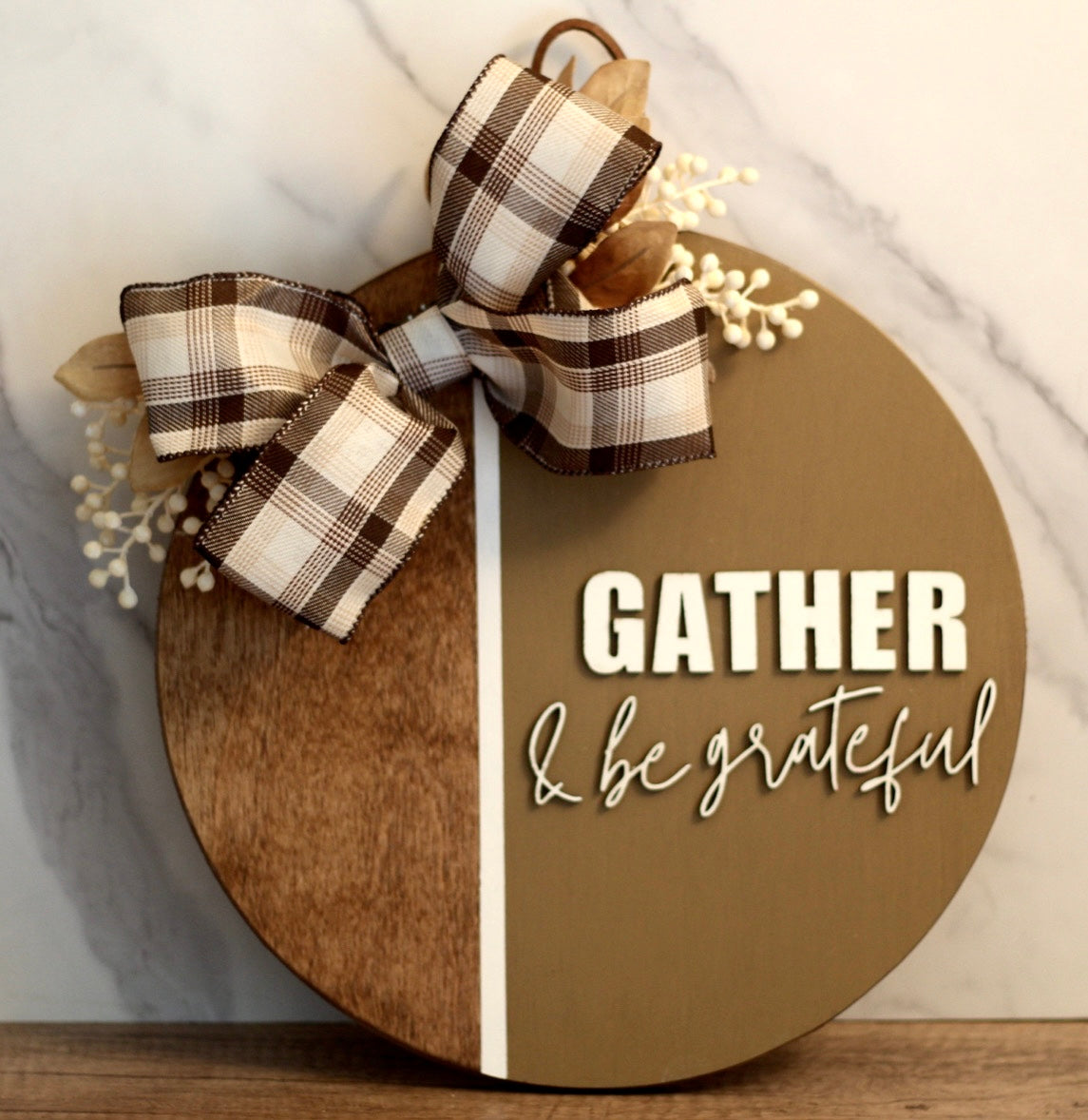 Gather and Be Grateful Door Hanger