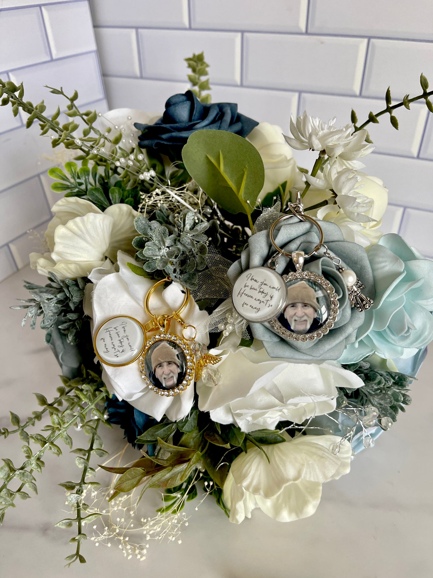Custom Memorial Bouquet Charm
