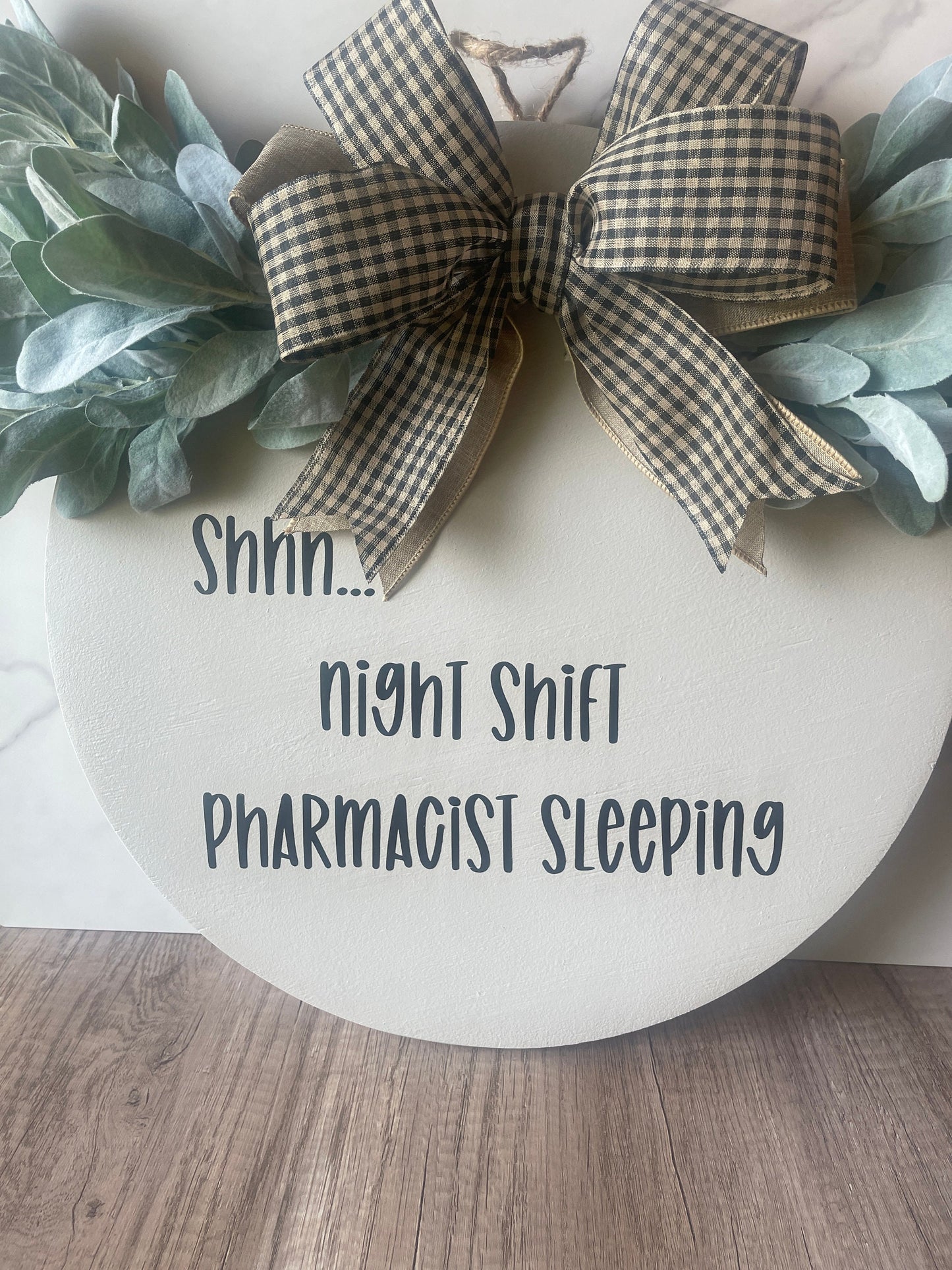 Gift for Pharmacist Gift Night Shift Pharmacist Sign Funny Pharmacist Gift Door Hanger Healthcare Sign Pharmacist Sign Front Door Hanger