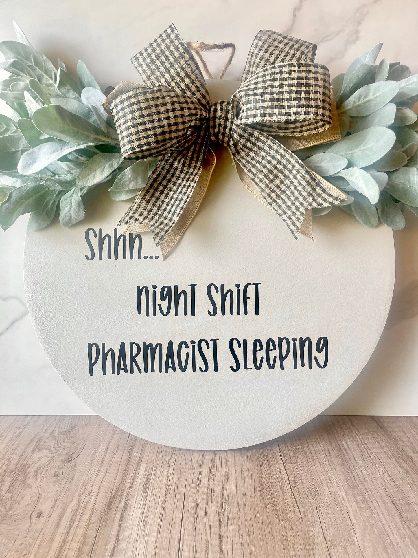 Gift for Pharmacist Gift Night Shift Pharmacist Sign Funny Pharmacist Gift Door Hanger Healthcare Sign Pharmacist Sign Front Door Hanger
