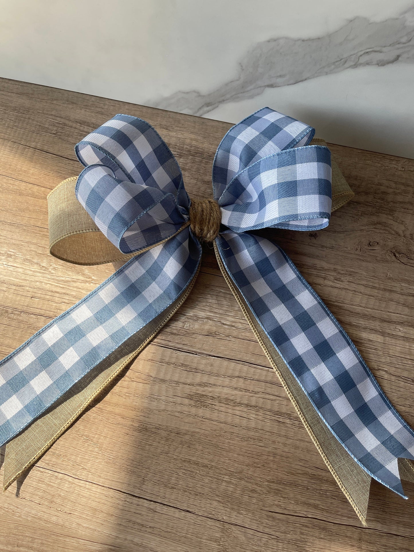 Bow for Wreath Bow Front Door Hanger Bow Modern Farmhouse Bow Beige Bow Blue Bow Front Door Wreath Bow Farmhouse Home Decor Bow Farmhouse