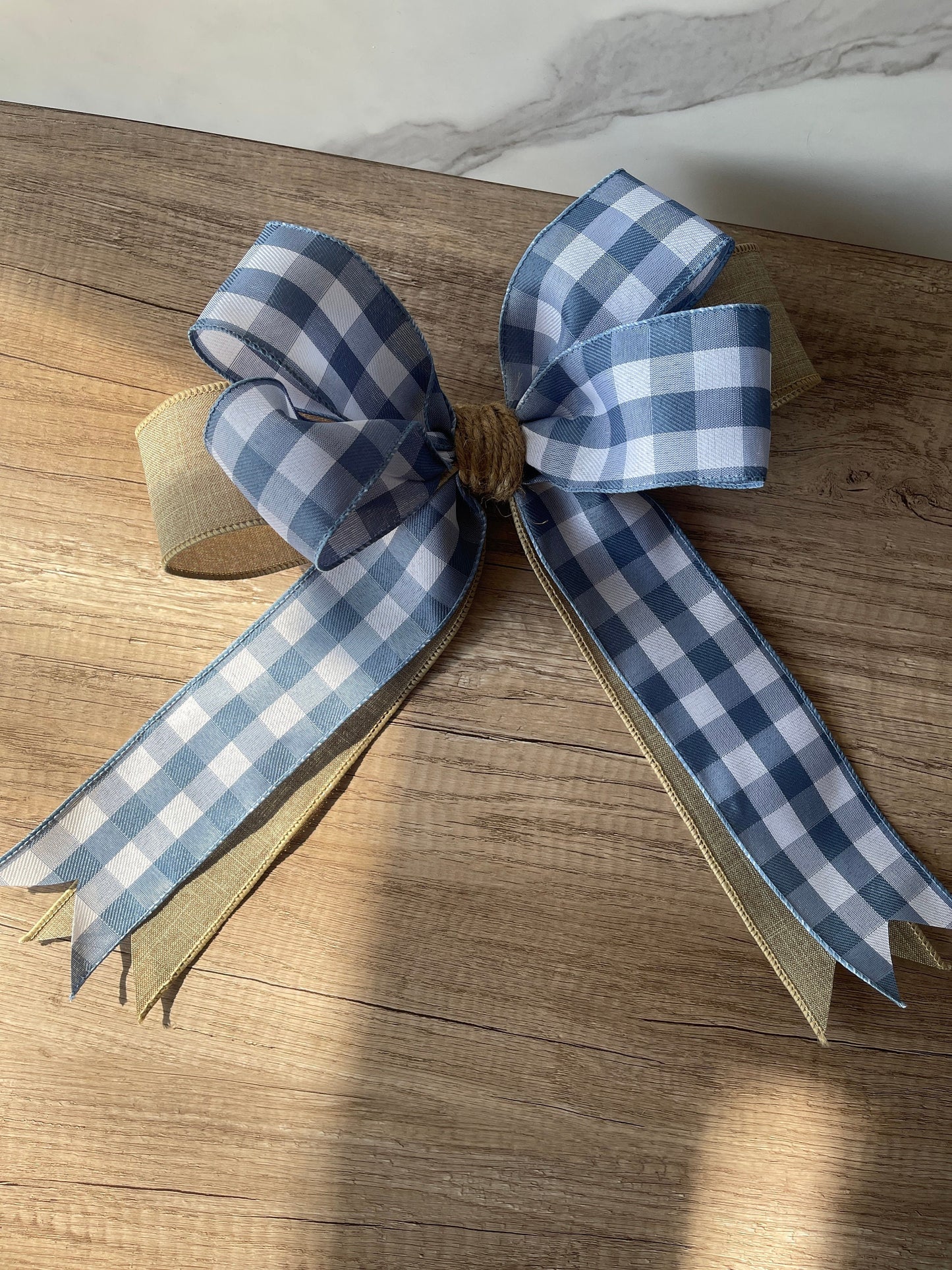 Bow for Wreath Bow Front Door Hanger Bow Modern Farmhouse Bow Beige Bow Blue Bow Front Door Wreath Bow Farmhouse Home Decor Bow Farmhouse