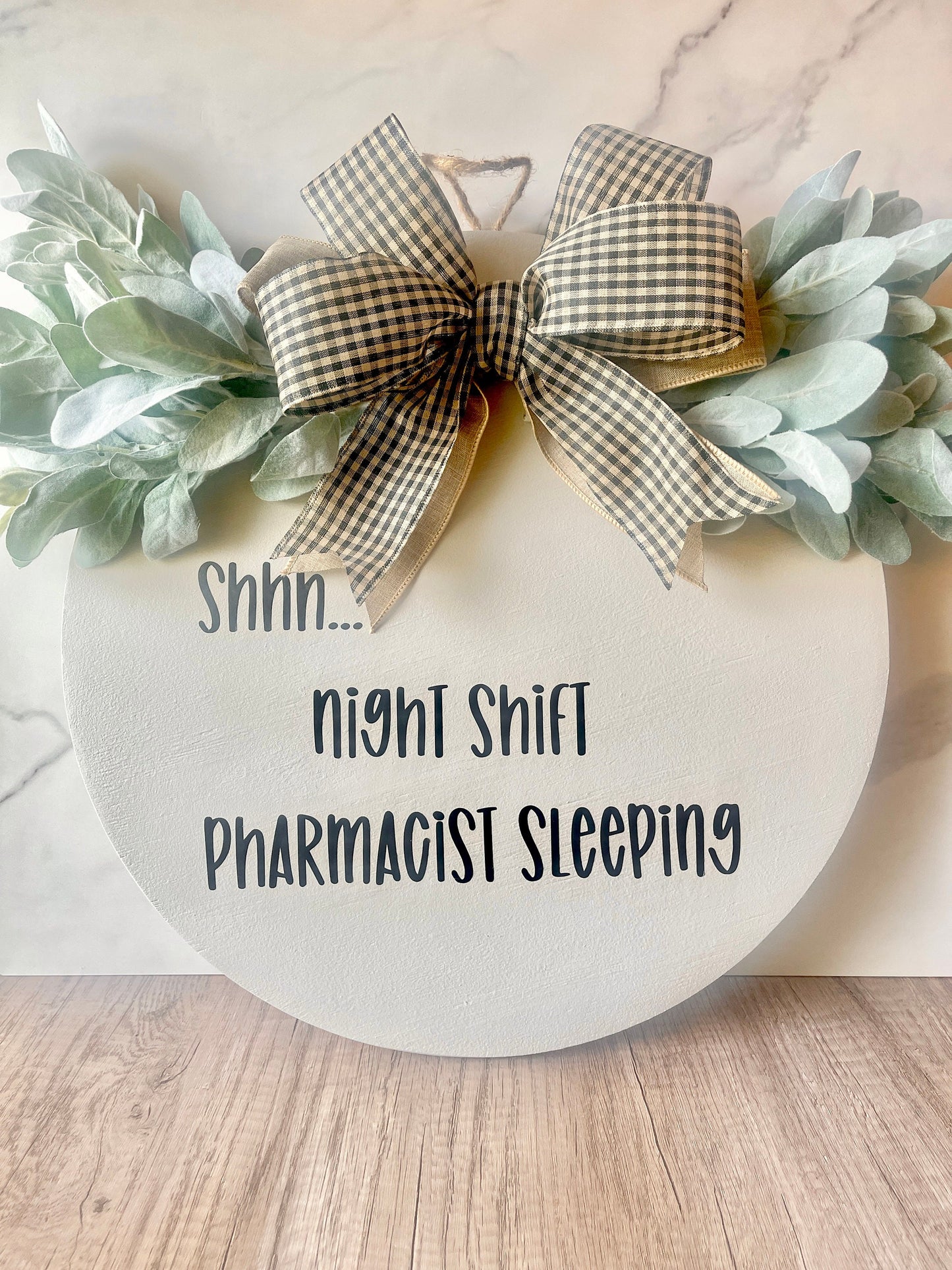 Gift for Pharmacist Gift Night Shift Pharmacist Sign Funny Pharmacist Gift Door Hanger Healthcare Sign Pharmacist Sign Front Door Hanger