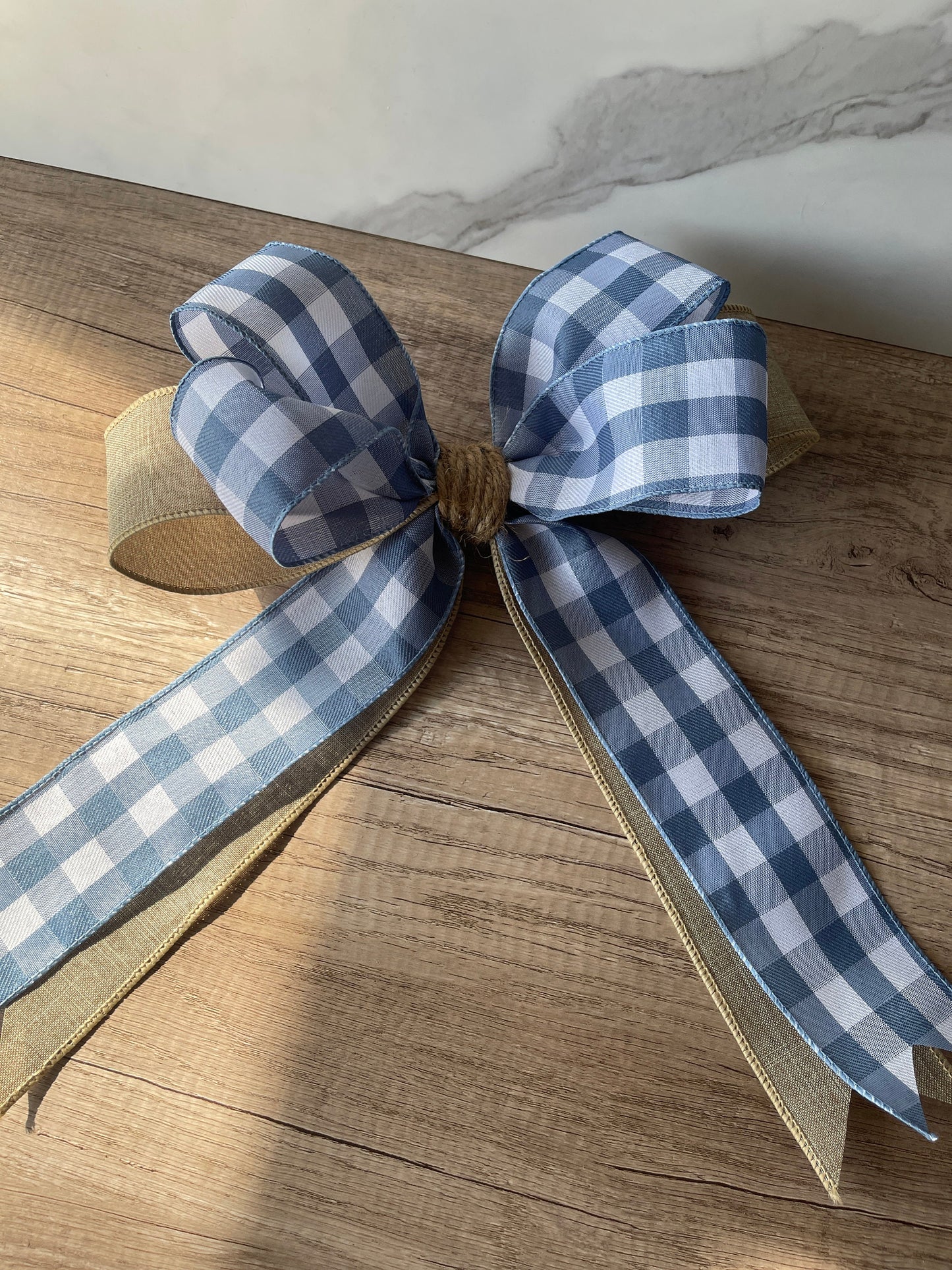 Bow for Wreath Bow Front Door Hanger Bow Modern Farmhouse Bow Beige Bow Blue Bow Front Door Wreath Bow Farmhouse Home Decor Bow Farmhouse