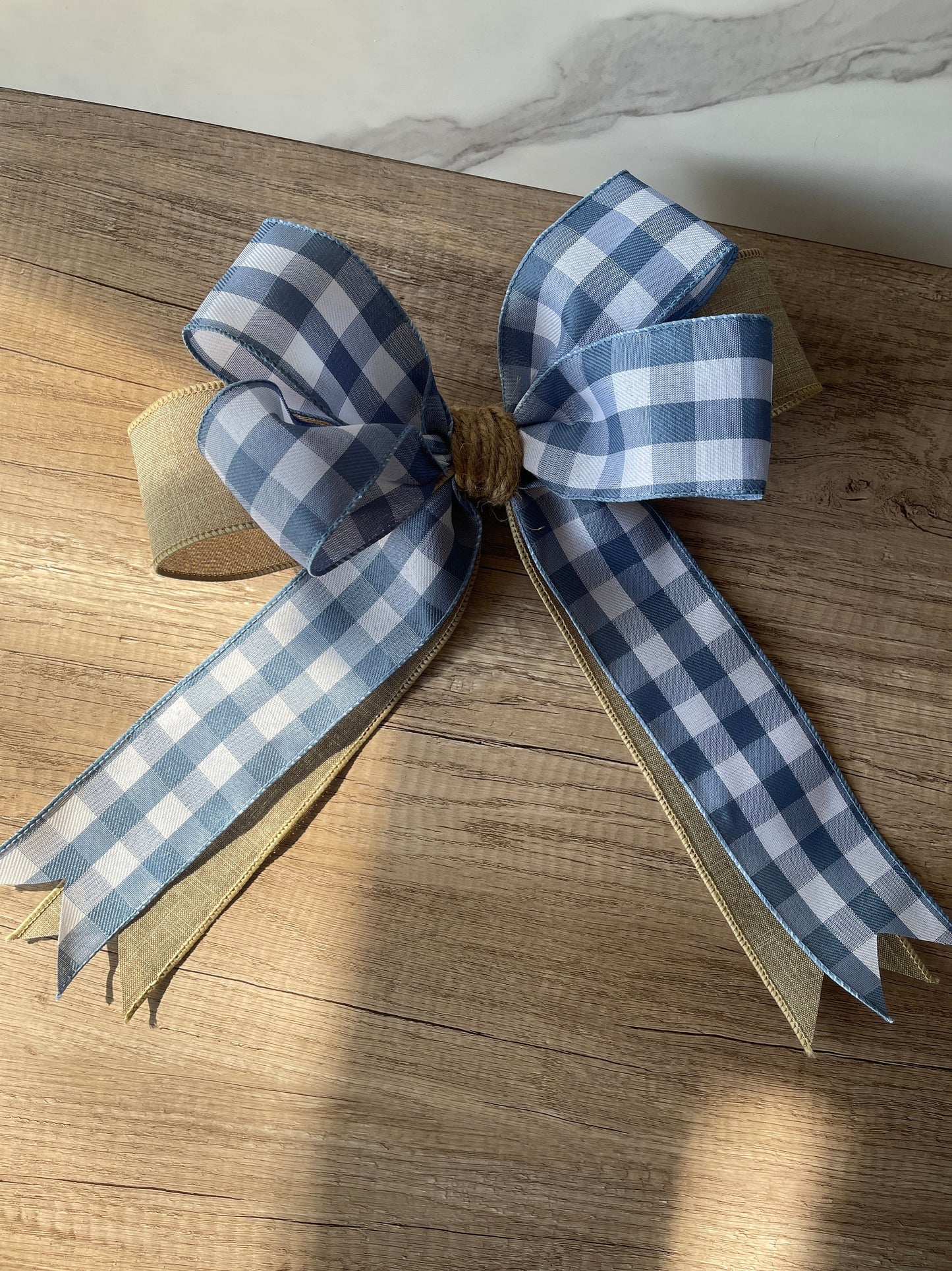 Bow for Wreath Bow Front Door Hanger Bow Modern Farmhouse Bow Beige Bow Blue Bow Front Door Wreath Bow Farmhouse Home Decor Bow Farmhouse
