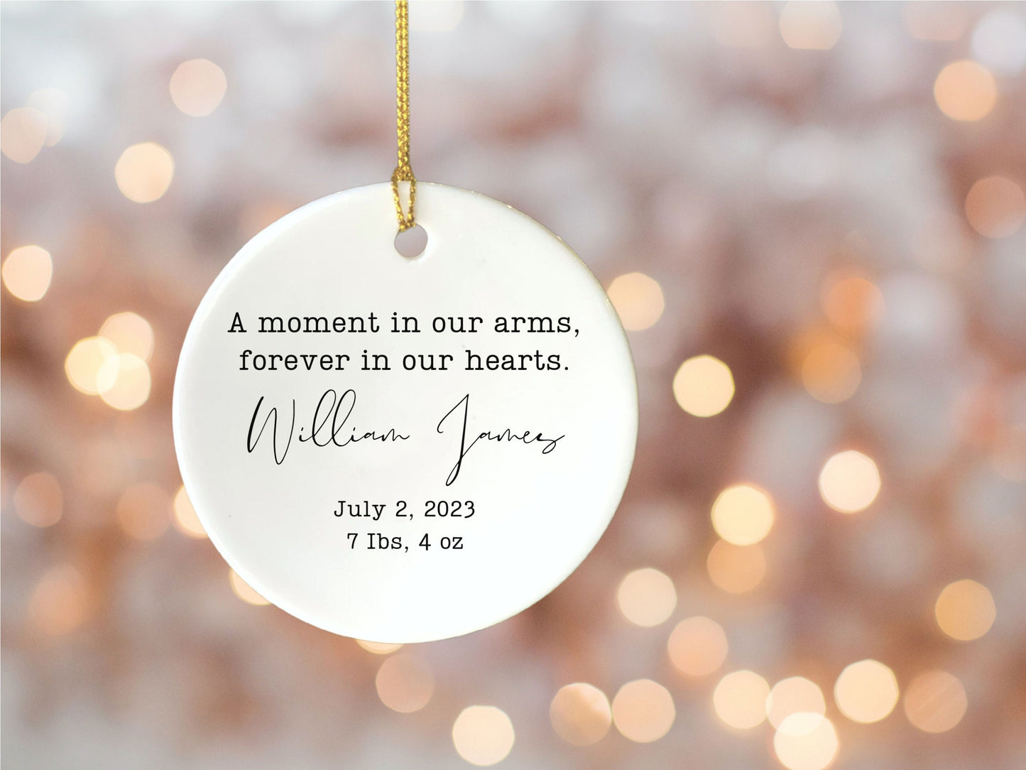 Infant Loss Gift for Mother Sympathy Gift Miscarriage Ornament Stillbirth Ornament Baby Loss Memorial Infant Loss Memorial Keepsake for mom