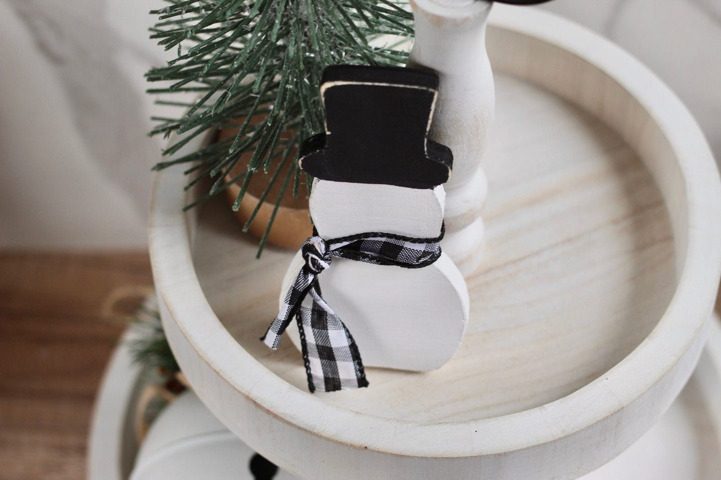 Snowman Tiered Tray Decor Snow Tiered Tray Decor Winter Tiered Tray Decor Christmas Tiered Tray Decor Holiday Tiered Tray Decor Winter decor