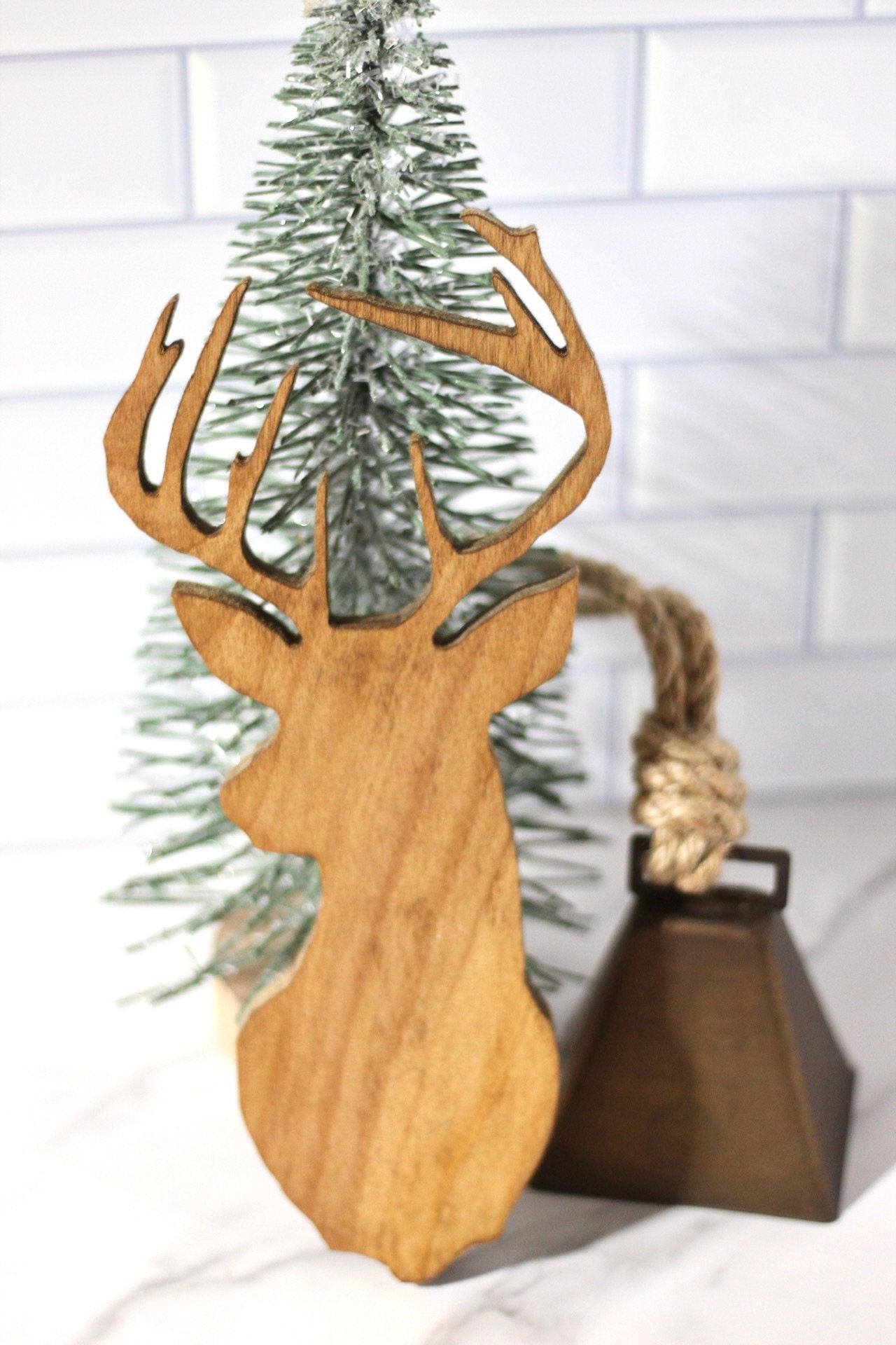 Wooden Deer Winter Decor Christmas Decor Christmas Shelf Decor Rustic Christmas Decor Country Christmas Decor Holiday Decor Winter Home