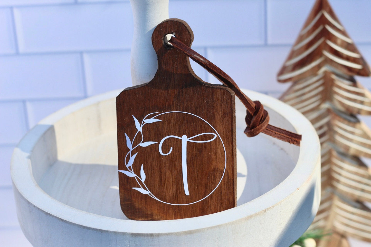 Personalized mini cutting board miniature sign farmhouse decor kitchen decor tiered tray decor personalized family sign Custom Family Sign
