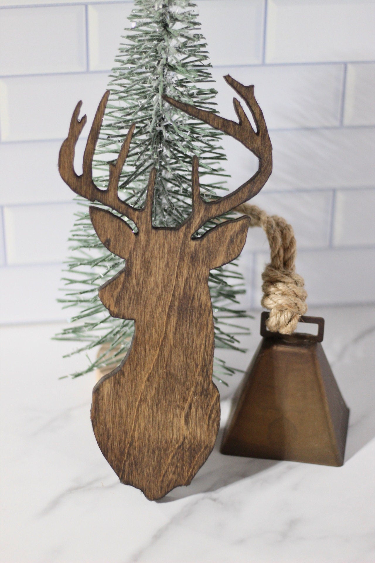 Wooden Deer Winter Decor Christmas Decor Christmas Shelf Decor Rustic Christmas Decor Country Christmas Decor Holiday Decor Winter Home
