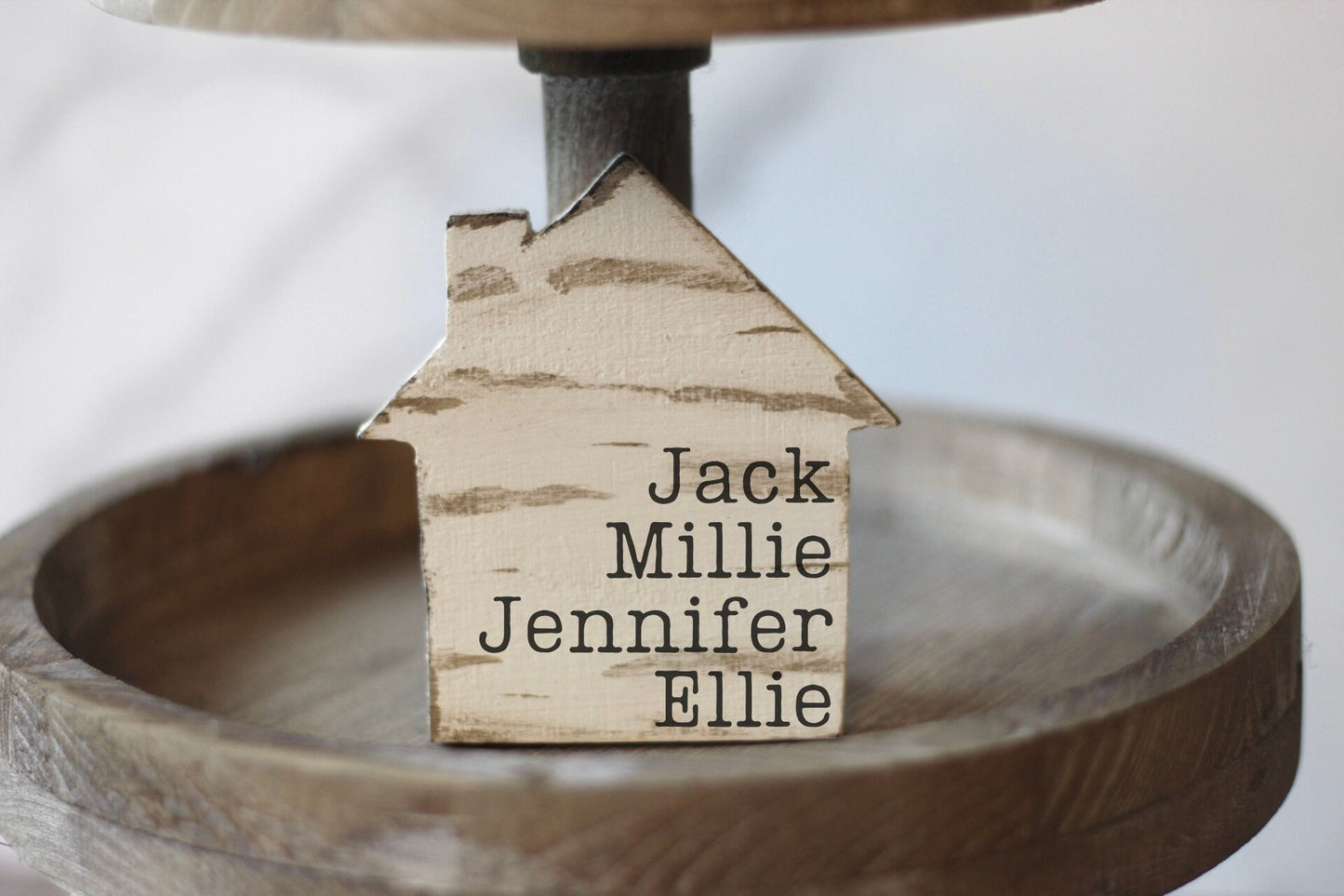 Personalized Tiered Tray Decor Small House Tiered Tray New Home Decor Gift for New Home Owners Personalized Home Decor Small Sign New House