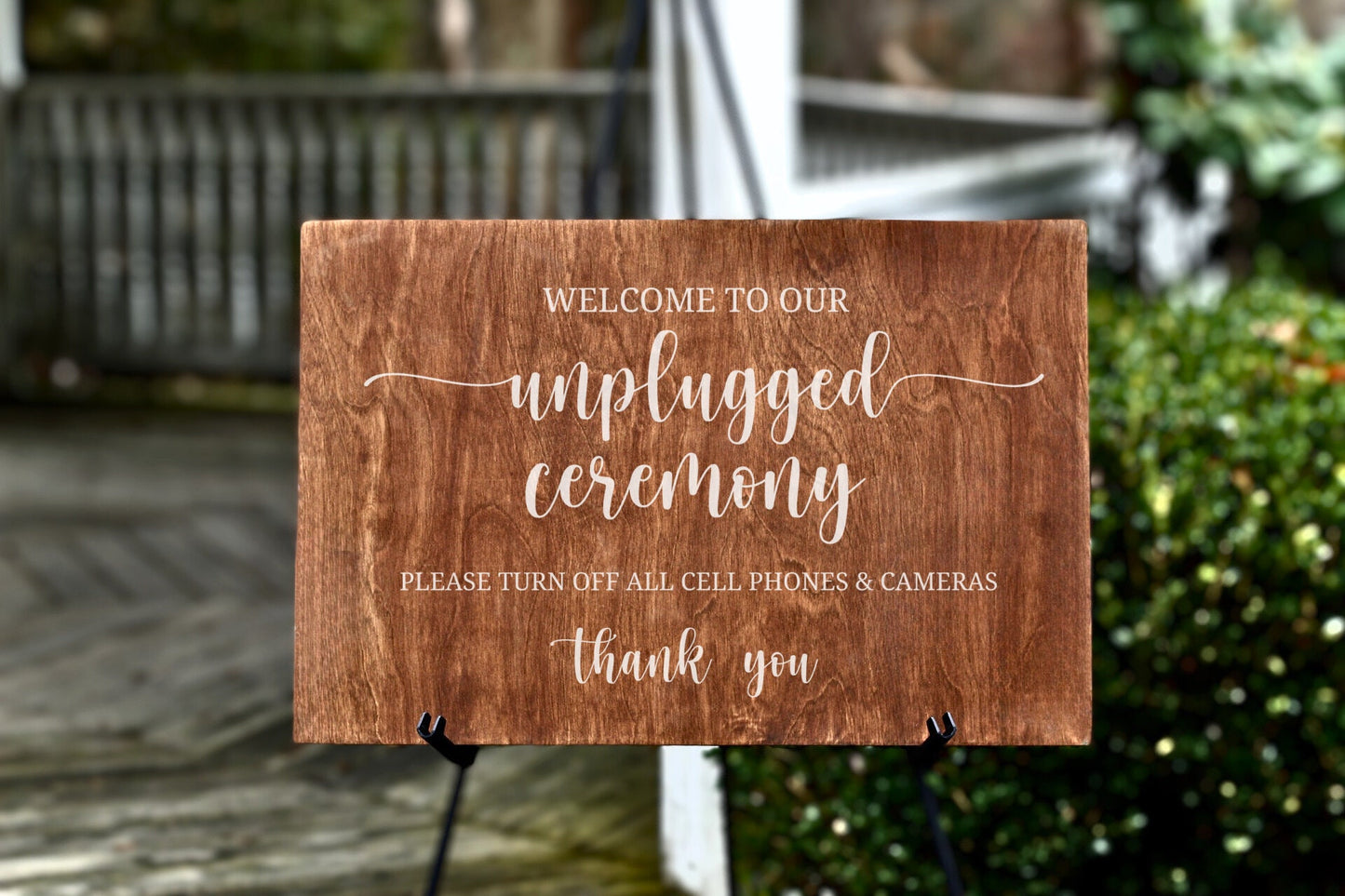 Unplugged Wedding Sign Unplugged Ceremony Sign Rustic Wedding Sign Rustic Wedding Decor Ceremony Welcome Sign Wedding Ceremony Sign Country