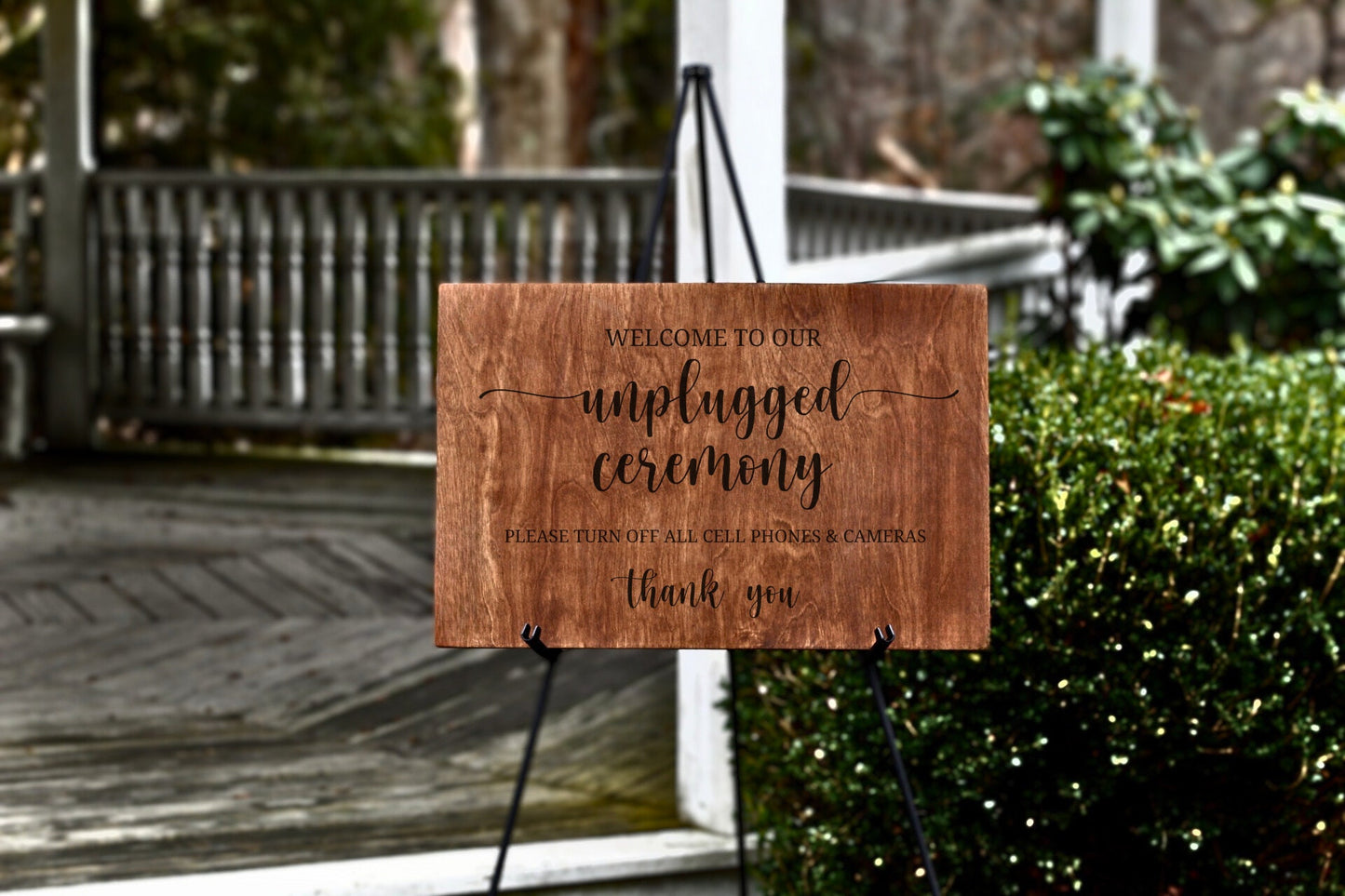 Unplugged Wedding Sign Unplugged Ceremony Sign Rustic Wedding Sign Rustic Wedding Decor Ceremony Welcome Sign Wedding Ceremony Sign Country