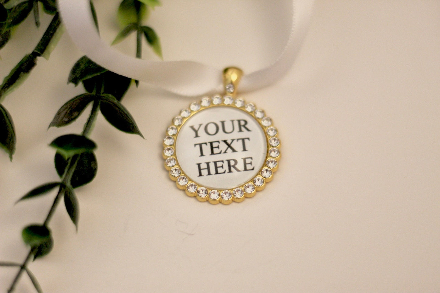 Personalized Quote Bouquet Charm Your Custom Text Bridal Charm for Bouquet Wedding Day Gift for Bride Custom Pendant Personalized Gift