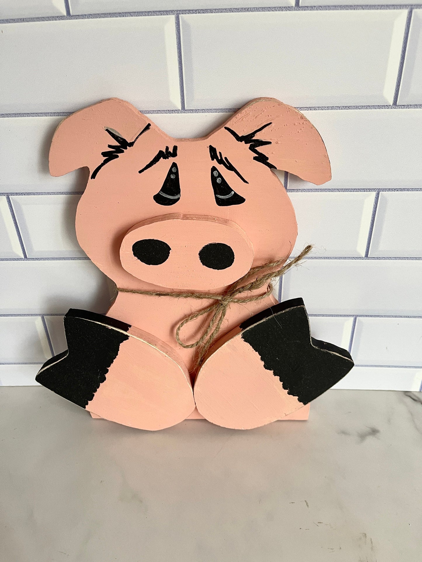 Pig Shelf Sitter Pig Nursery Decor Farm Animal Decor Farm House Decor Barnyard Decor Pig Baby Animal Decor Farm Theme Baby Shower New Baby