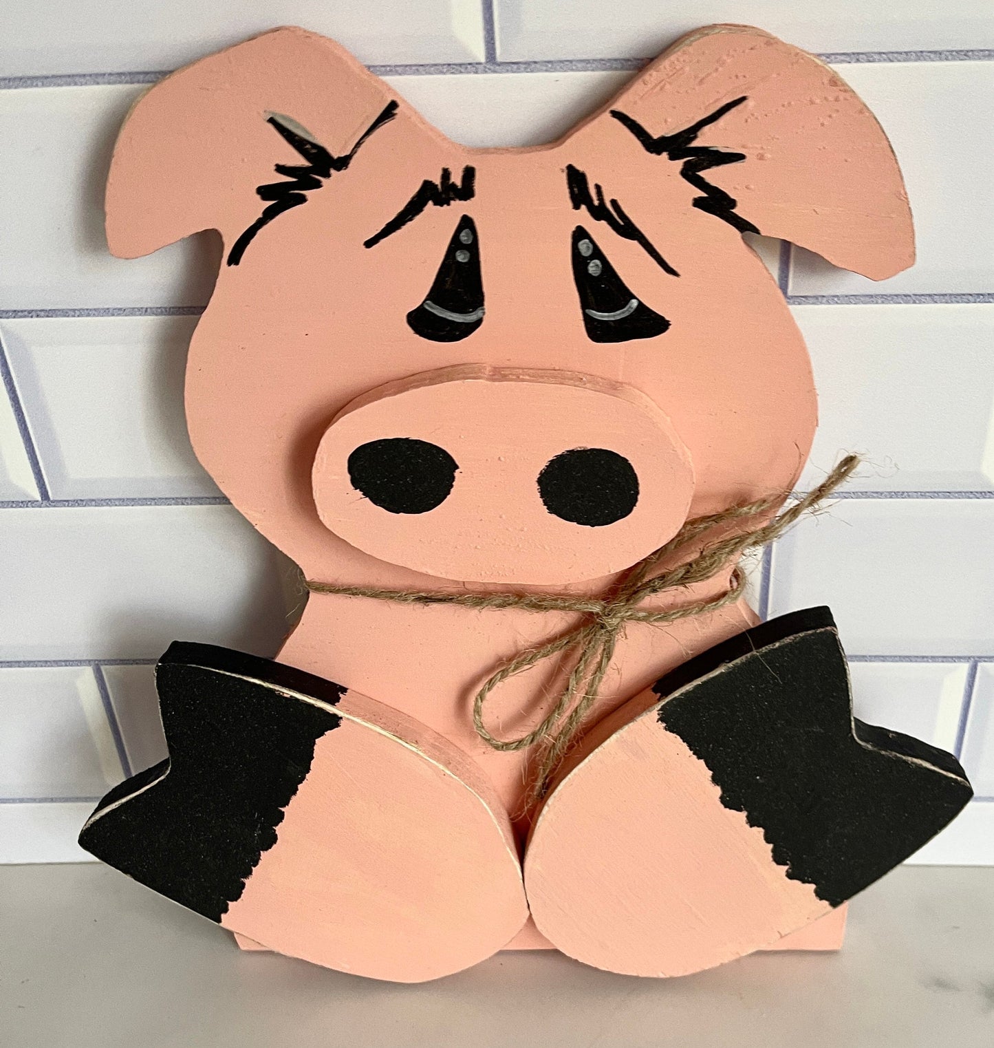 Pig Shelf Sitter Pig Nursery Decor Farm Animal Decor Farm House Decor Barnyard Decor Pig Baby Animal Decor Farm Theme Baby Shower New Baby