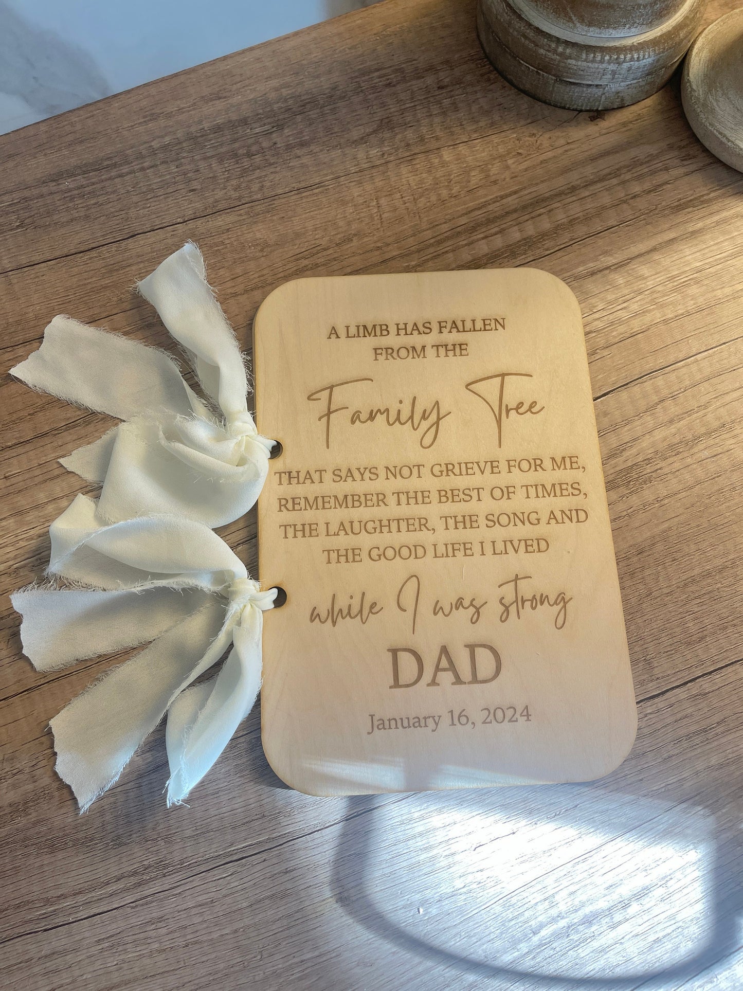 Sympathy Card Keeper Personalized Wooden Card Keeper Keepsake Gift In Loving Memory Greeting Card Keeper Greeting Card Organizer Card Saver