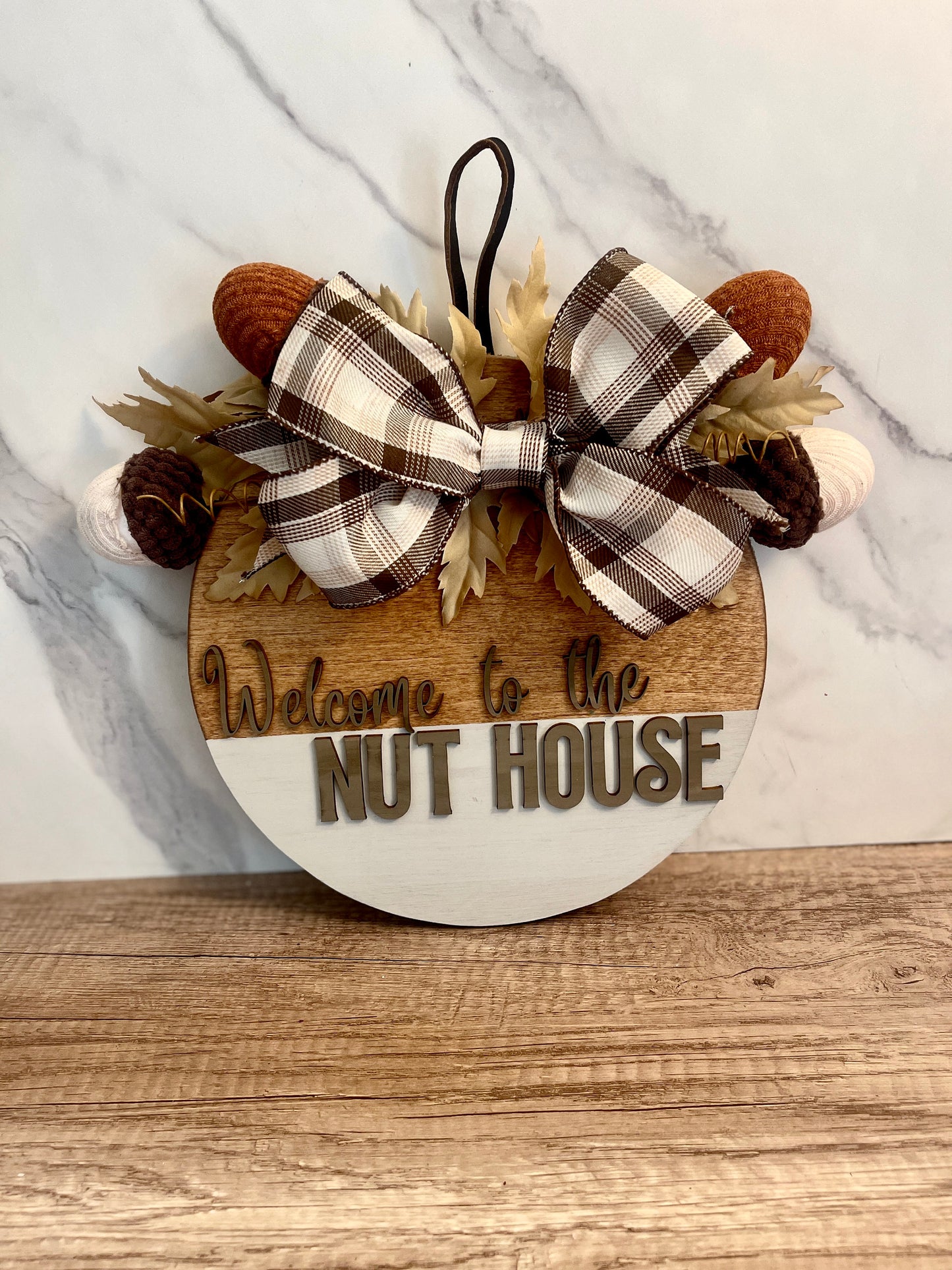 Welcome to the Nut House Door Hanger