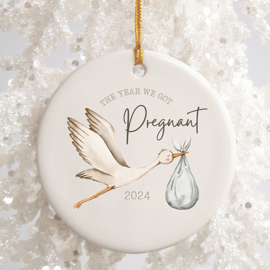 Pregnancy Announcement Ornament- First Christmas Pregnant