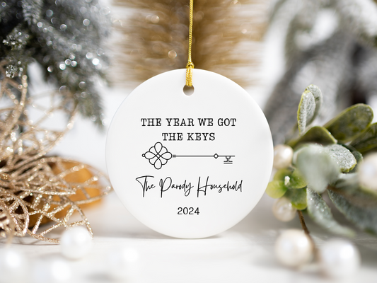 The year we got the keys- new home ornament- new apartment ornament