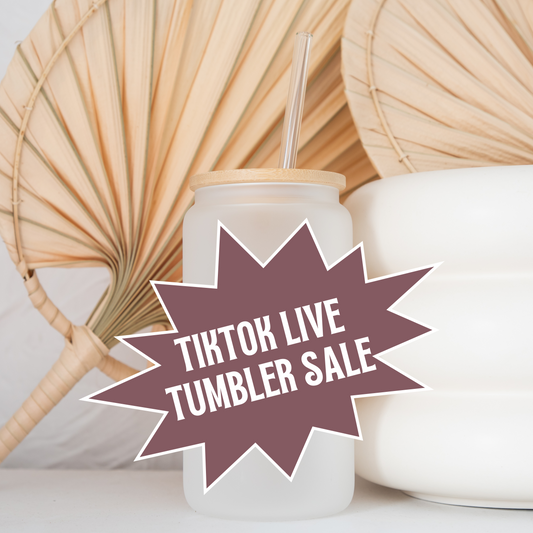 Tiktok Live Sale Glass Can Tumbler