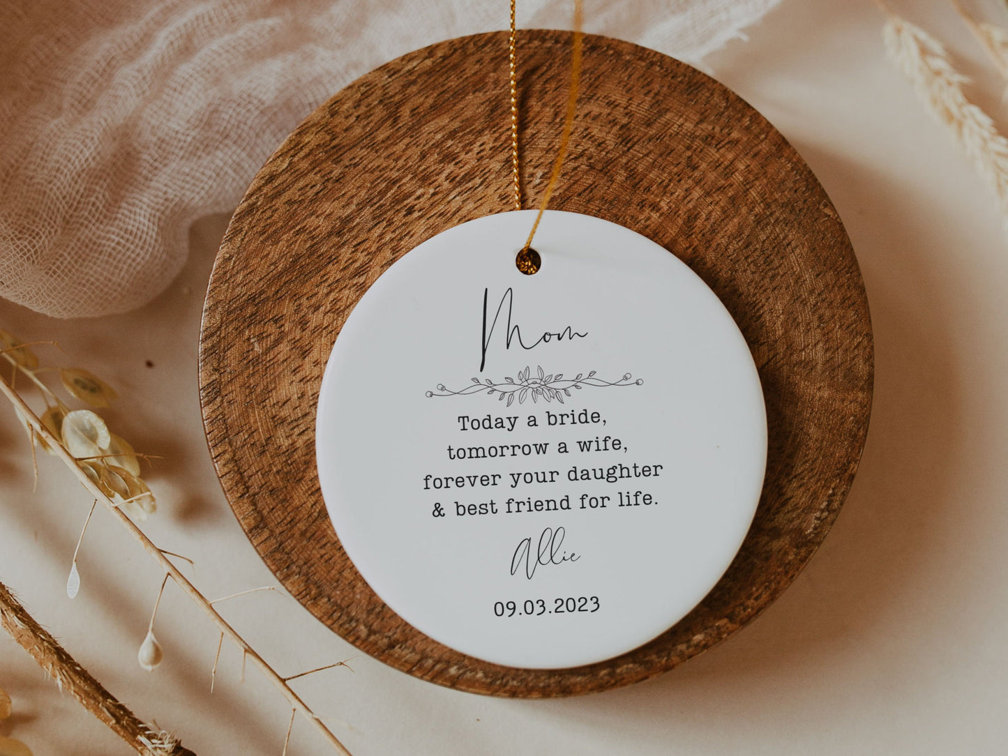 Mother of the Bride Ornament