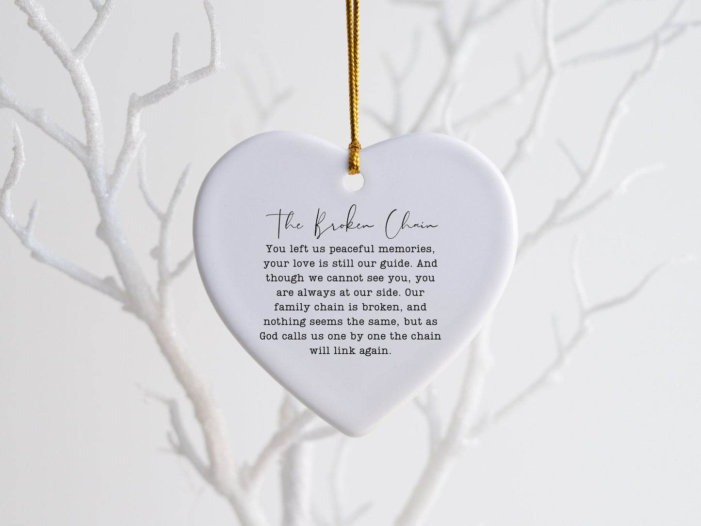 In Remembrance of Family Member Ornament Loss of Loved One Sympathy Gift Condolences Gift In Loving Memory Ornament Family Memorial Ornament