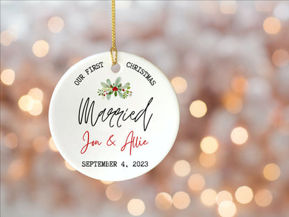 First Christmas Married Ornament