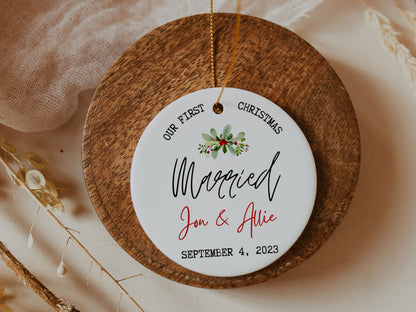 First Christmas Married Ornament