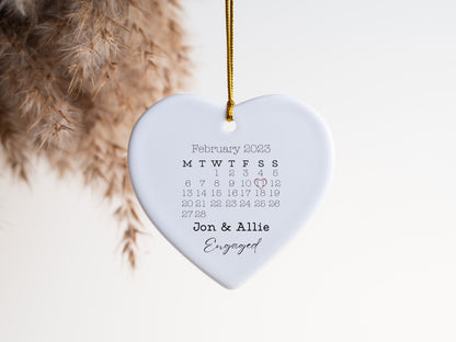 Engagement Day Keepsake Ornament