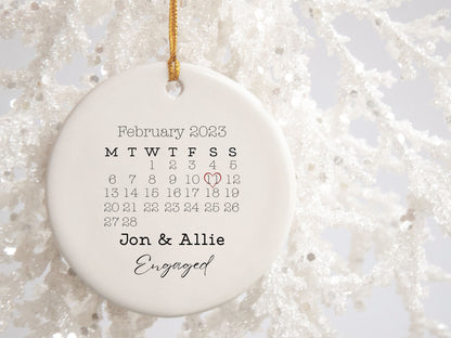 Engagement Day Keepsake Ornament