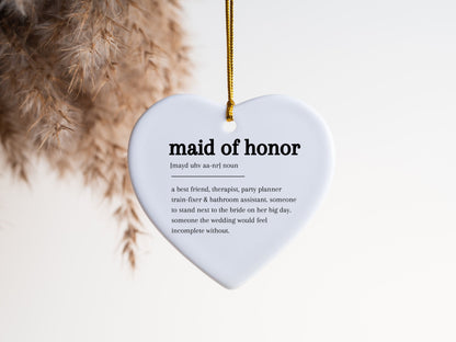 Bridesmaid Keepsake Ornament