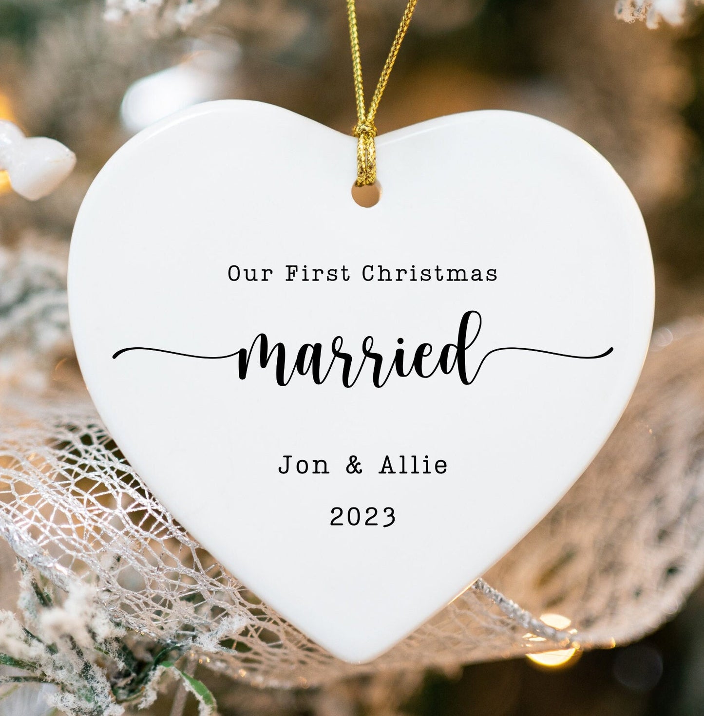 First Christmas Married Ornament